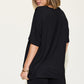 Basic Bae Full Size V-Neck Drop Shoulder Short Sleeve T-Shirt and Shorts Set