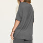 Basic Bae Full Size V-Neck Drop Shoulder Short Sleeve T-Shirt and Shorts Set